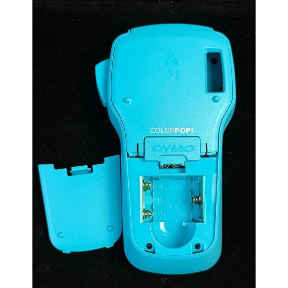 Dymo ColorPop Label Maker: Purple/Teal Handheld QWERTY D1 Printer 2002150, WORKS